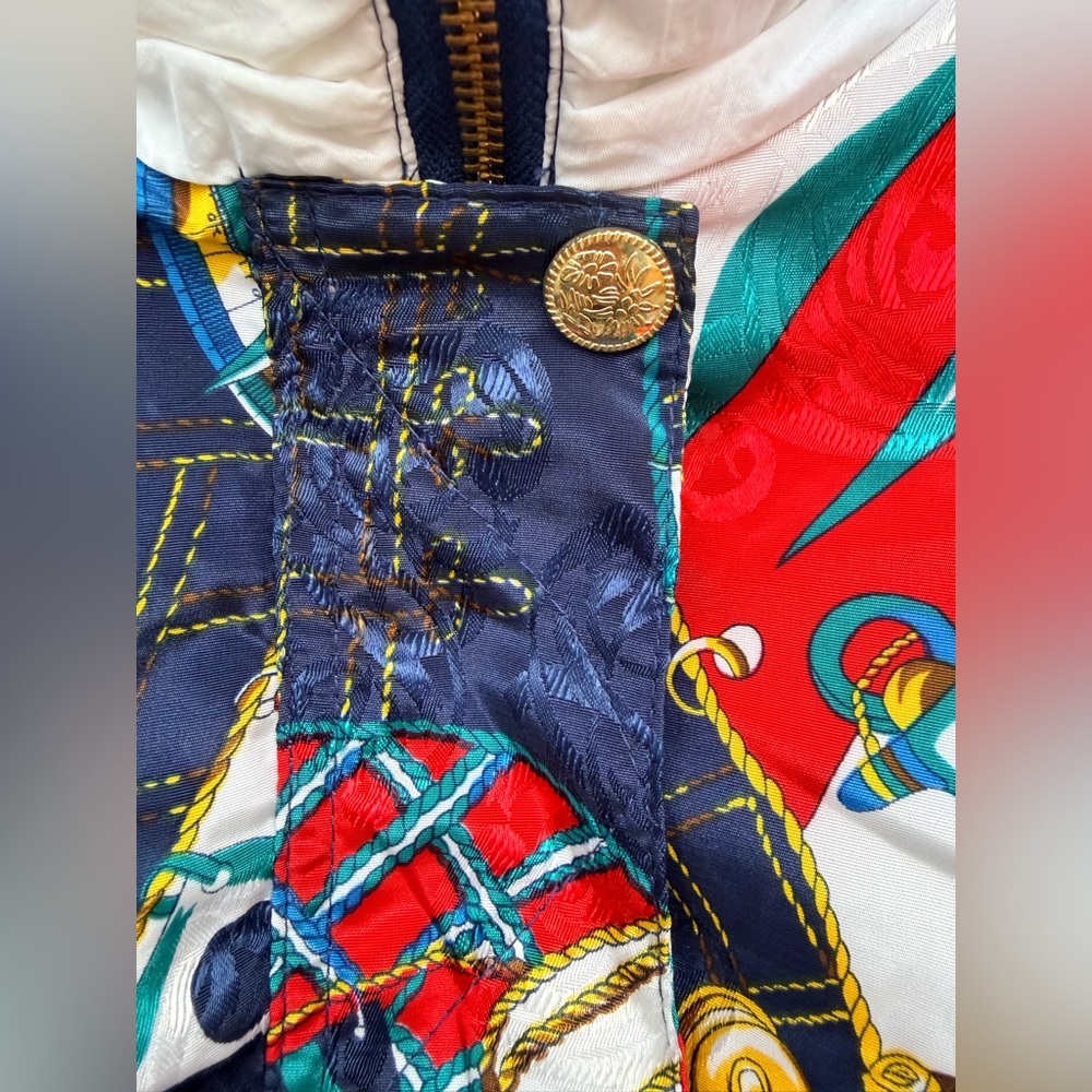 NWT Vintage 90s River Edge RE Sport Nautical Print Windbreaker Jacket Retro - Picture 16 of 16